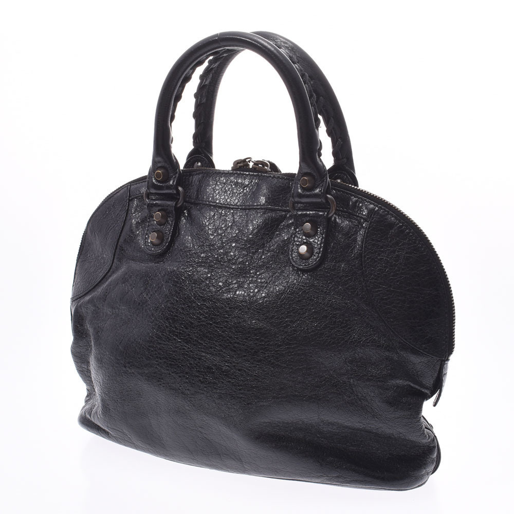 Balenciaga Handbag Sheepskin Black Bowling Black